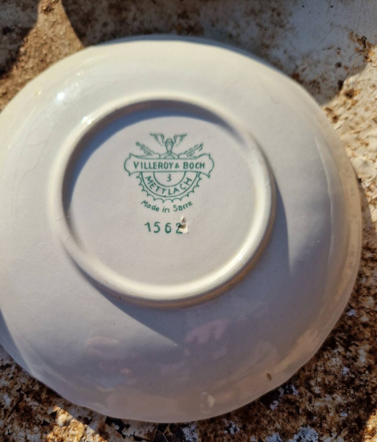 Set of 12 saucers Villeroy Boch model 1562