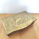 Box wood and gilded copper floral decoration reeds doe deer