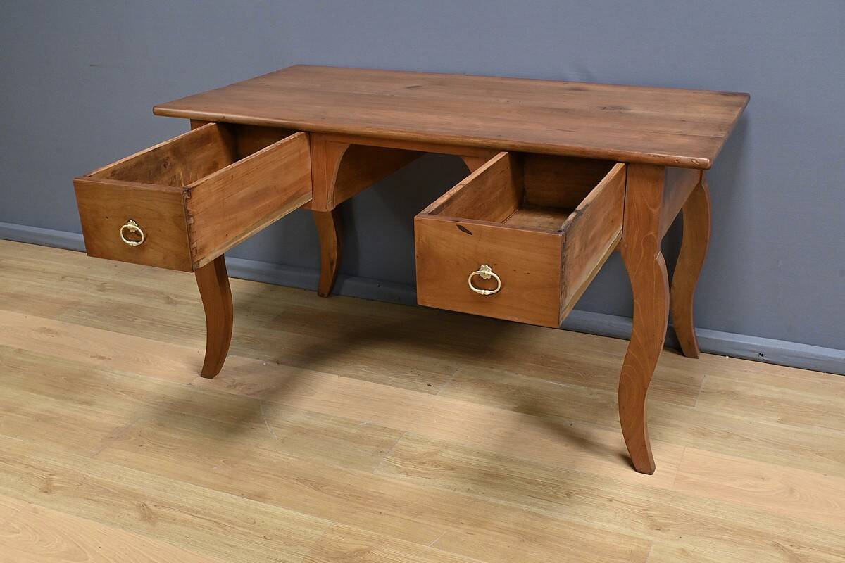 Cherrywood Desk Table, Louis XV Style – Part 2 of the 19th Century