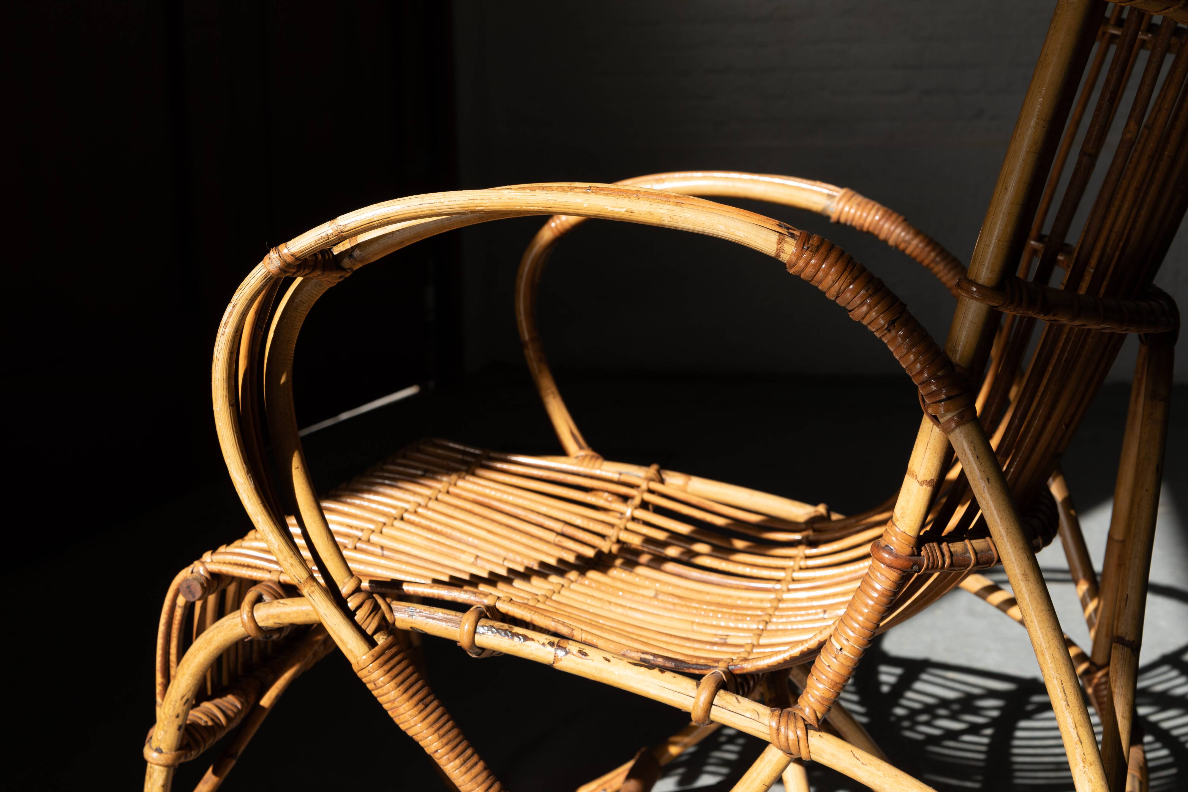 Chaise esy en rotin 'RB2' par Rosé Noordwolde