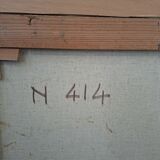 Dipinto a Olio "Paesaggio con Ponte" G. GRIGNANI. 1983