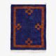 Large orange and blue rug 320/270cm Handmade (ATLAS)