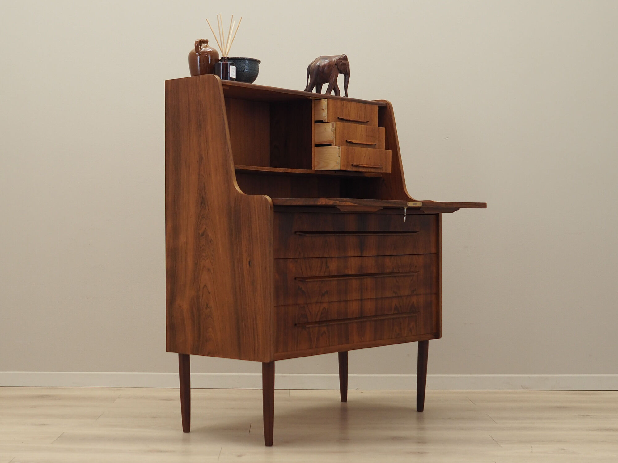 Rosewood secretary, Danish design, 1970s, production: Denmark