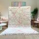 Handmade traditional beni ourain rug size 100 x 300 cm