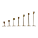 Scandinavian brass candle holders