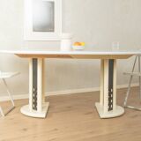 Table de salle à manger extensible postmoderne de Thonet, datant des années 1980