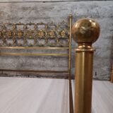 Lit années 60/70 design Luciano Frigerio en laiton doré