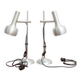 Ensemble de 2 lampes de table par Leclaire & Schäfer, années 1960.