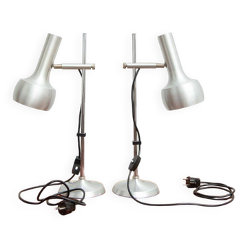 Set of 2x table lamps by Leclaire & Schäfer, 1960s