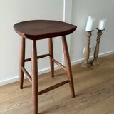 Tabouret  wabi sabi en bois massif