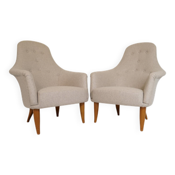 Big Adam lounge chairs, mid-century design, NK, Sweden, 1950s.