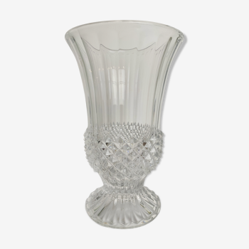 Medici carved crystal vase