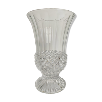 Medici carved crystal vase