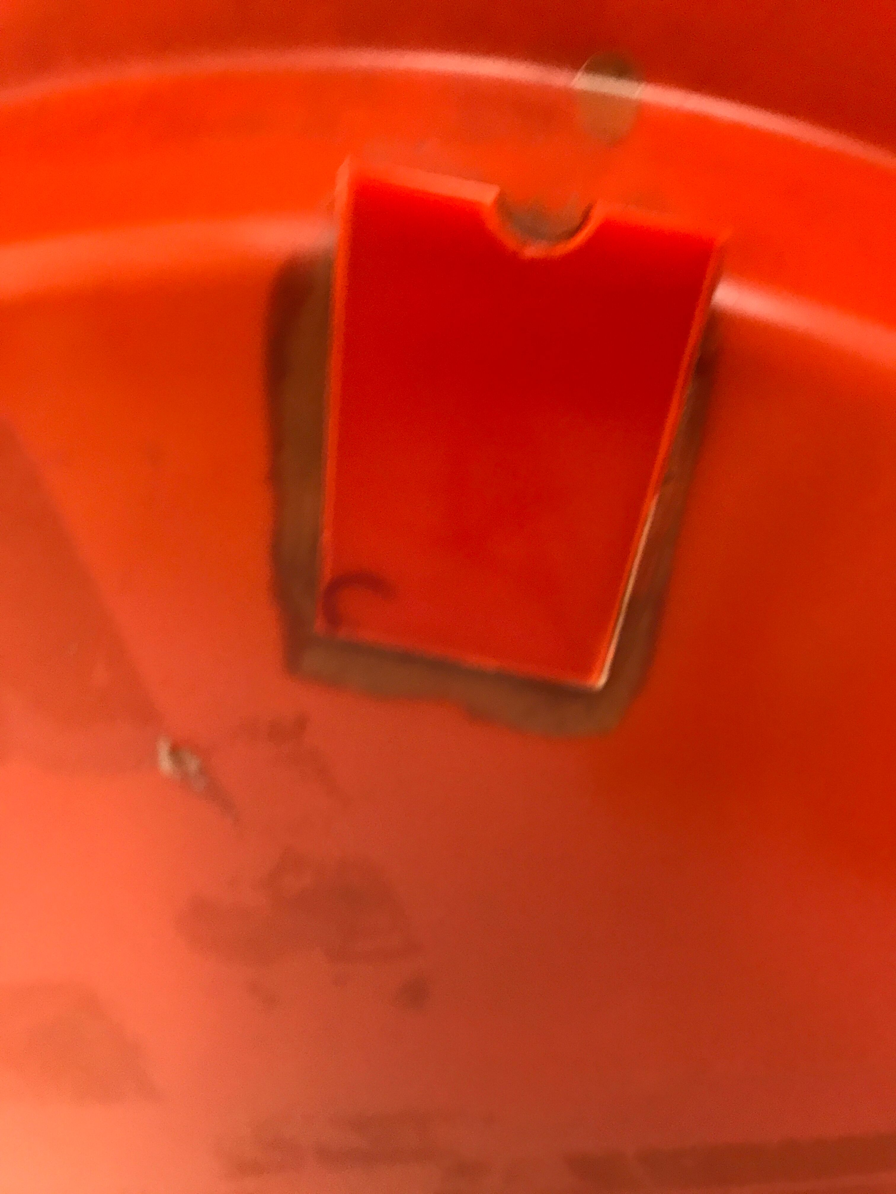 Vintage orange wall mirror from the 60s