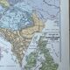 Original map of Europe in 1815 - 37x27cm - 1908