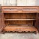 Louis XV style buffet from the 19th century in solid fruitwood with dowelled joints.