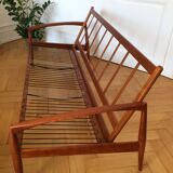 Vintage "Paper Knife" bench and armchair set by Kai Kristiansen