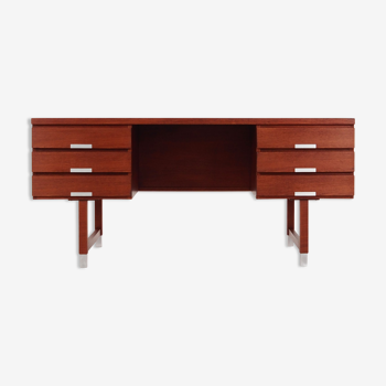 Bureau en teck design par Kai Kristiansen scandinave des années 1970