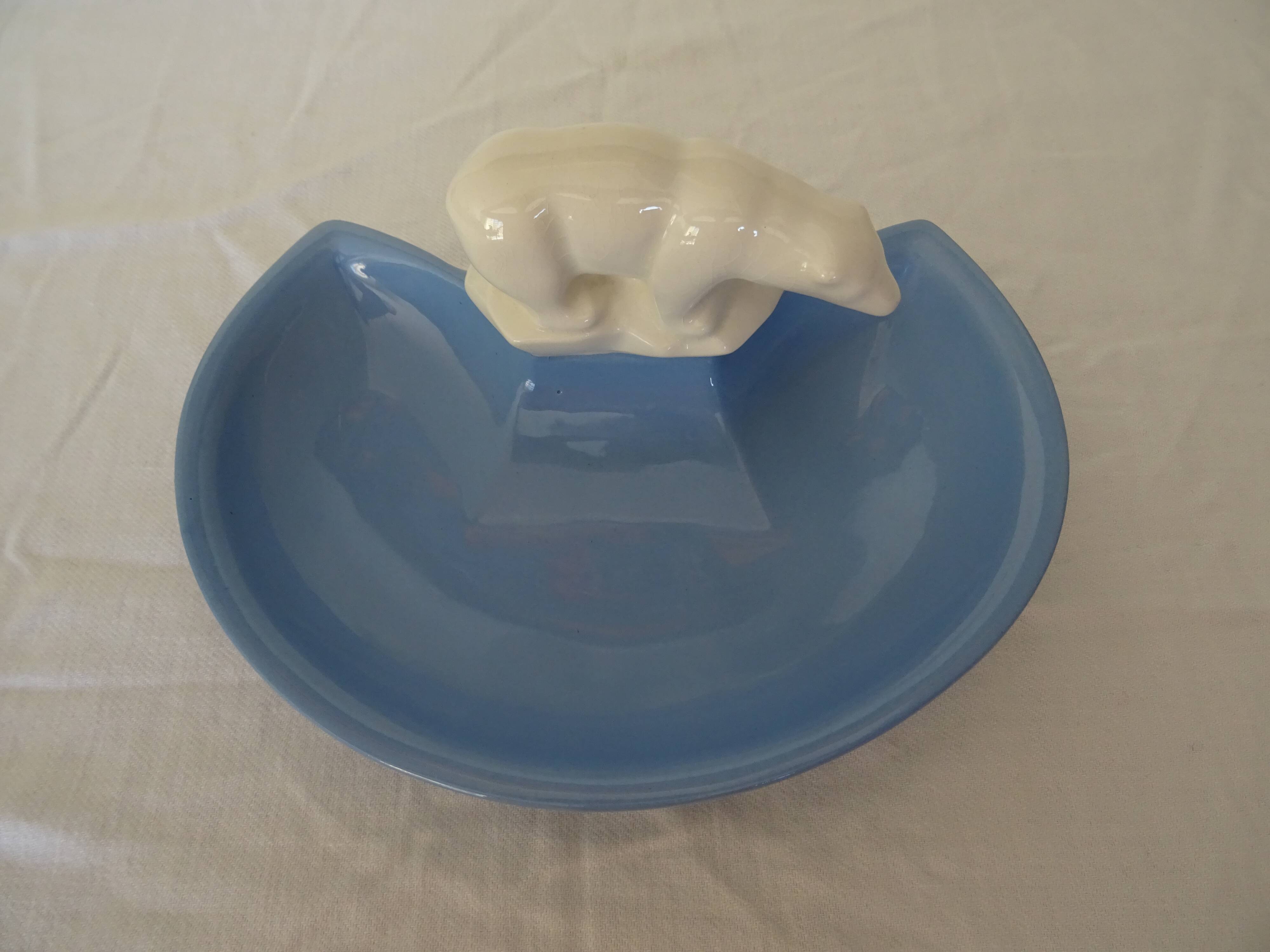 Empty Pocket Longwy Art Deco Cracked Bear year 30