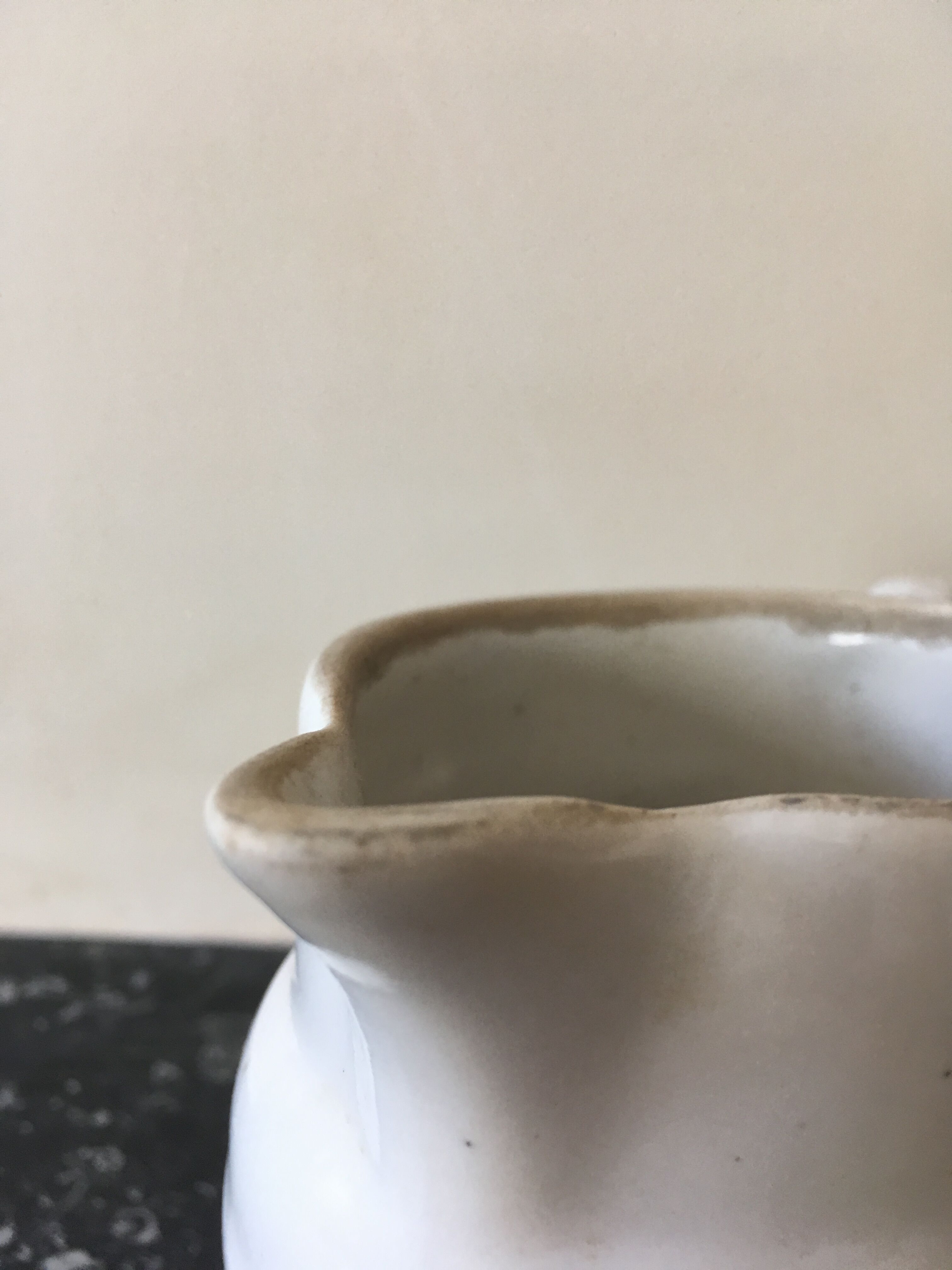 Pitcher in white fire porcelain by P. Precieux