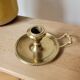Cellar rat / brass candle holder
