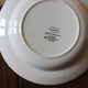 Lot 4 soup plates Blue Flower Hand Painted Collection Valentin Digoin Sarreguemines Coat of Arms