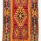 Turkish Red & Orange Tribal Vintage Kilim Rug, 168x295Cm