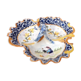 Table servant trifeuille fawn polychrome HB Quimper