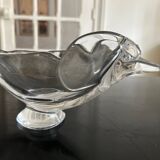 grande coupe oiseau en cristal
