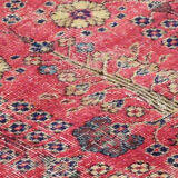 Anatolian handmade vintage rug 196 cm x 116 cm