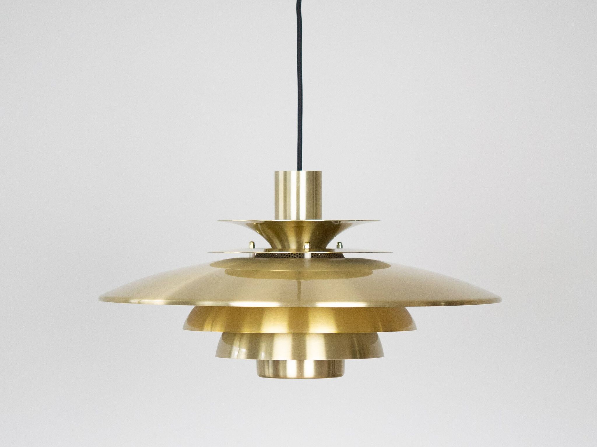 Vintage suspended lamp Verona Danish by Kurt Wiborg, Jeka, 1980s