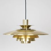 Vintage suspended lamp Verona Danish by Kurt Wiborg, Jeka, 1980s