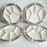 Vintage Villeroy and Boch fondue plates