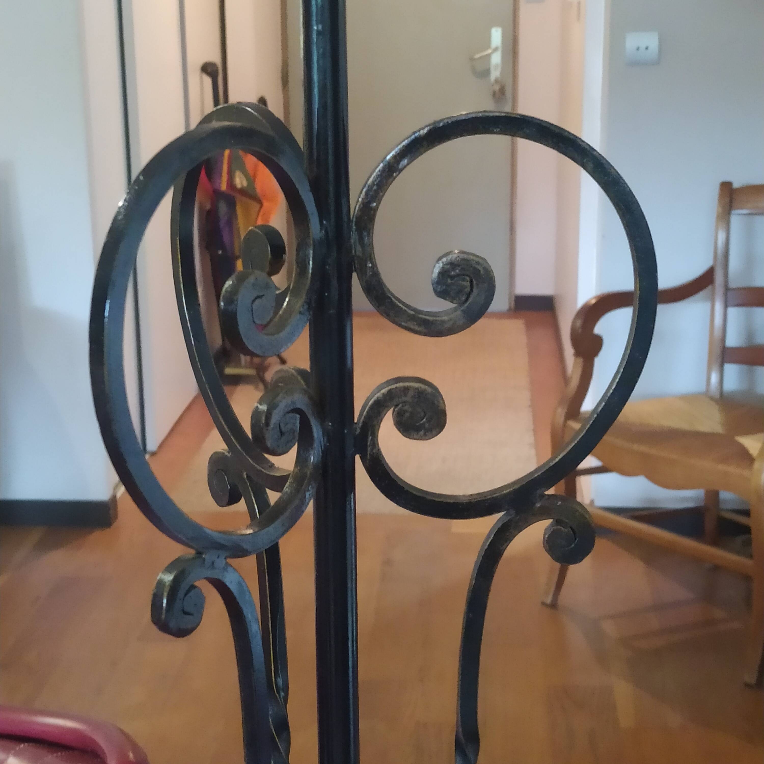 1950 wrought iron lampshade