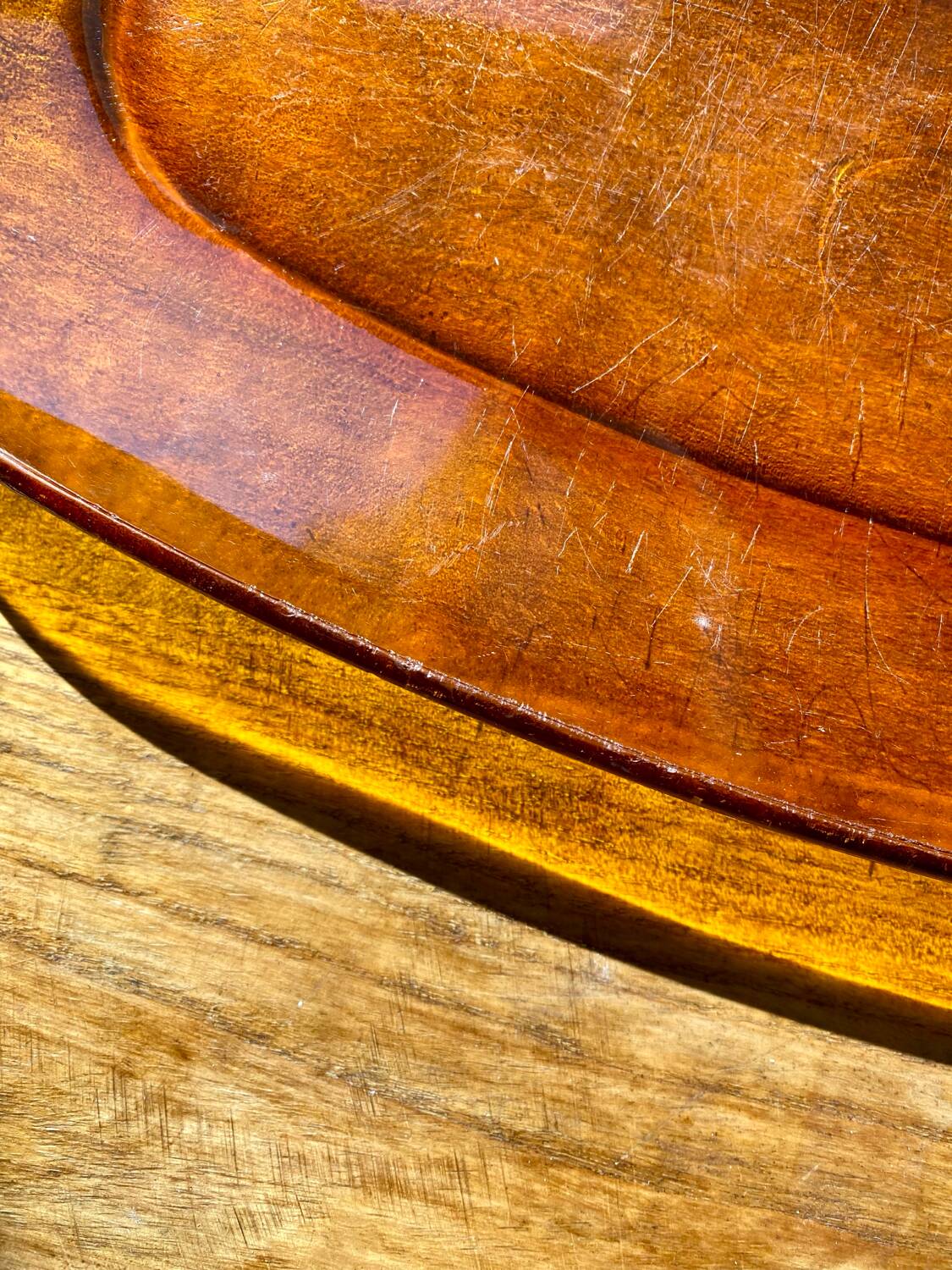 Duralex long amber serving dish