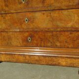 Louis Philippe chest of drawers in Elm and magnifying glass to Elm