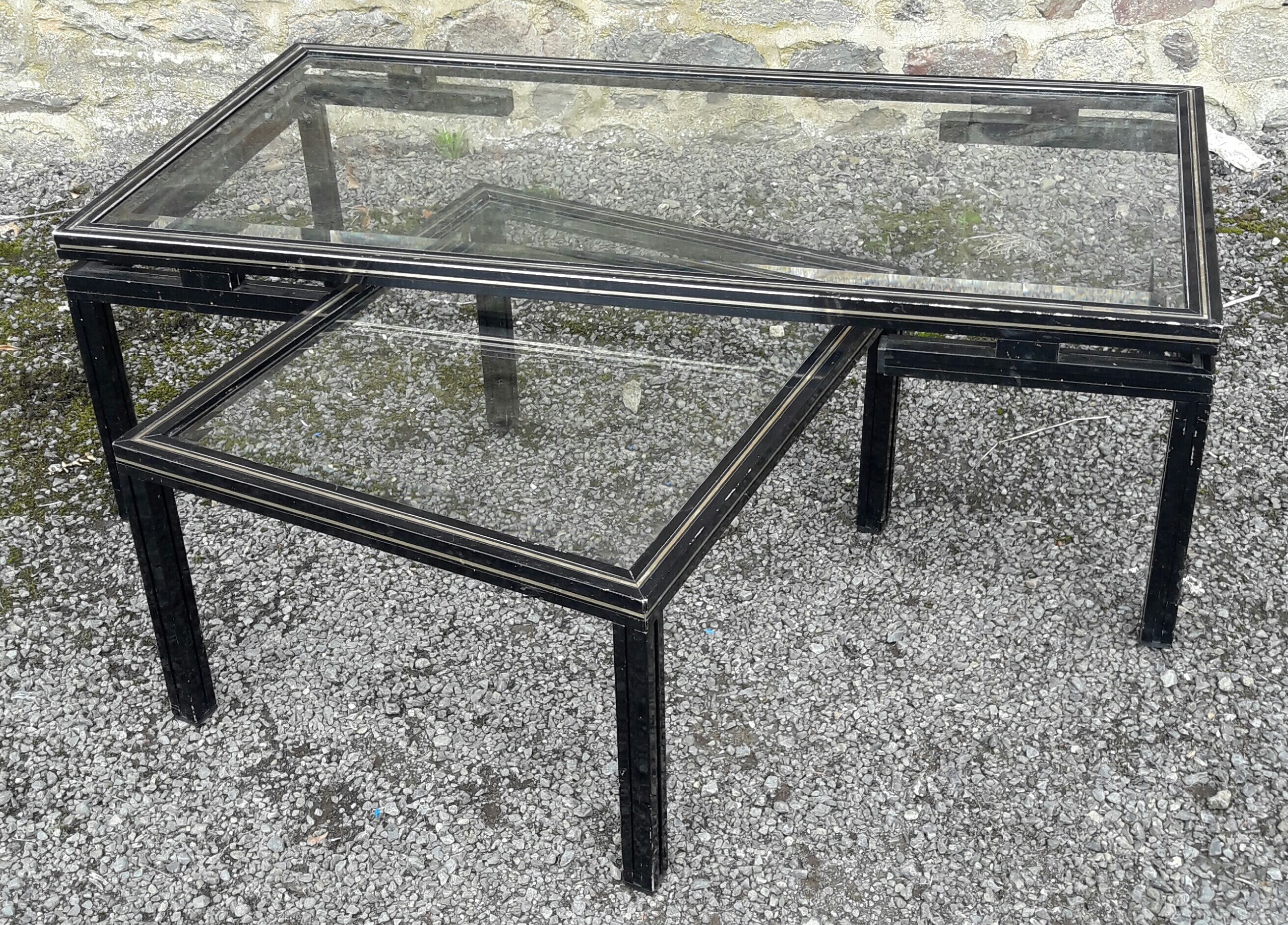 Tables gigognes de Pierre Vandel années 70