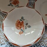 4 old dishes from Digoin and Sarreguemines