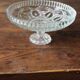 Coupelle sur Pied Verre ciselé transparent