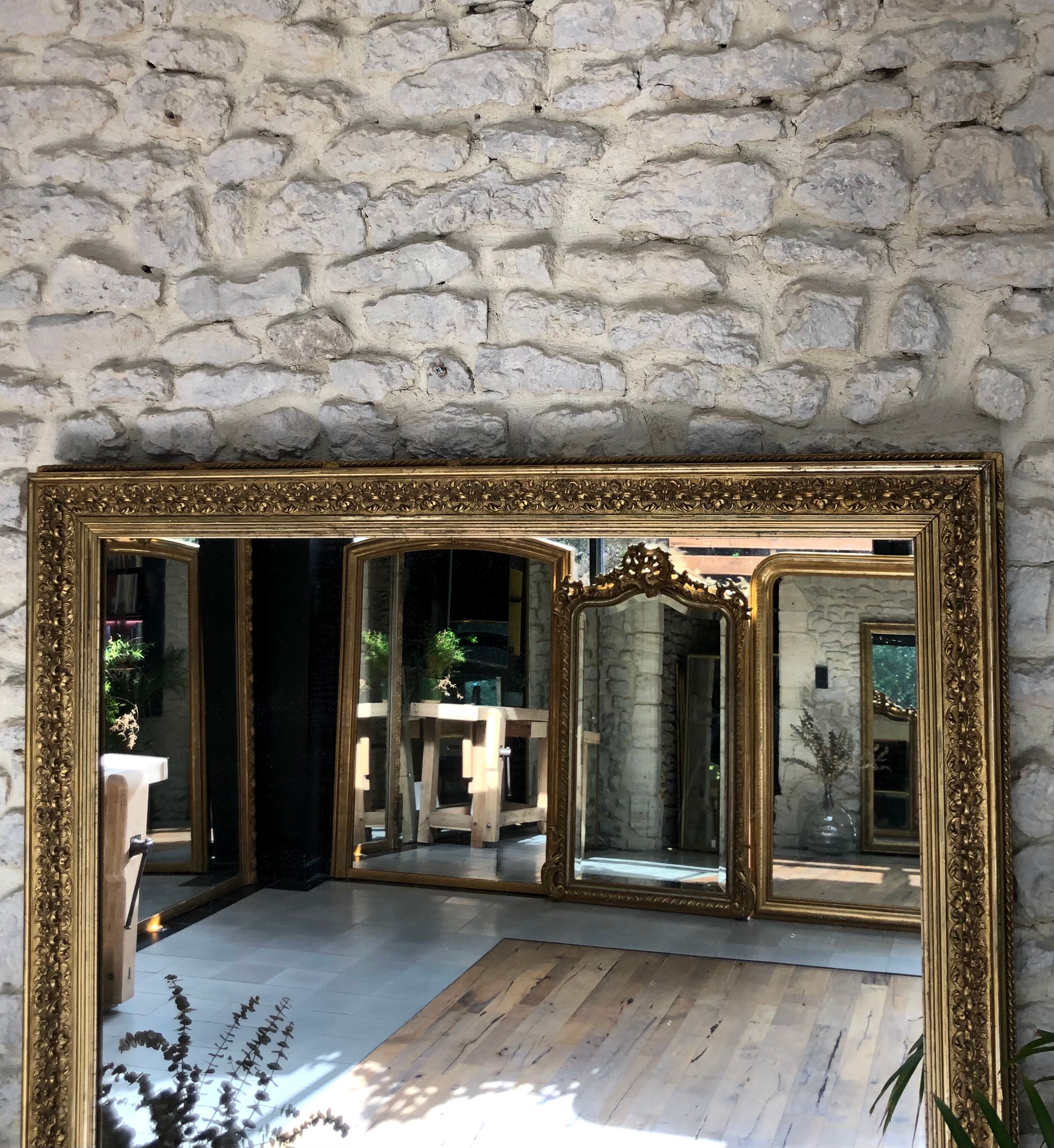 Mirror period late 19th early 20th 165.5x108cm