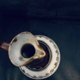 Saint Uze sandstone pitcher 1900s 19.5cm Old vintage steel earth