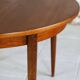 Vintage Scandinavian round teak table, 1960