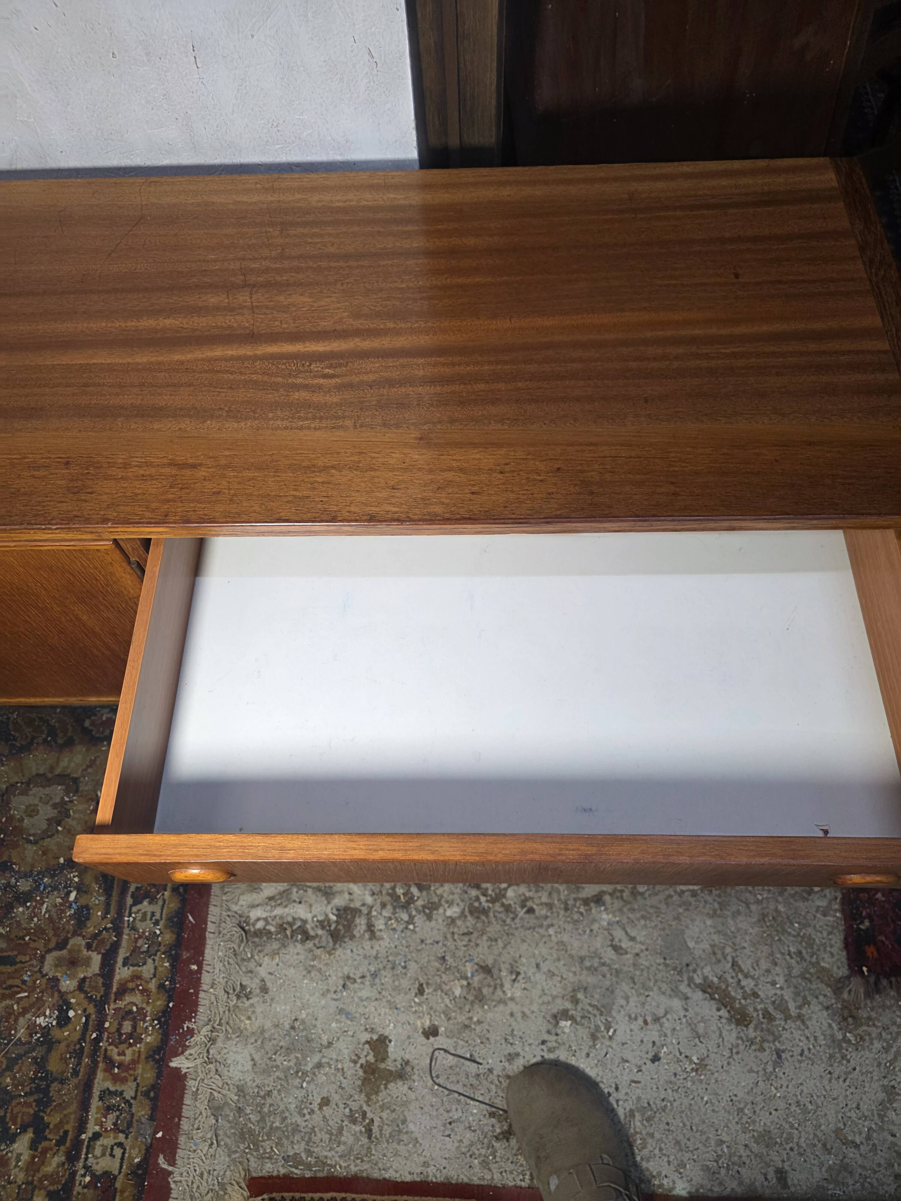 Scandinavian teak enfilade from the 1960s / 222cm in length.