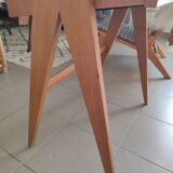 Vintage console desk with compass legs