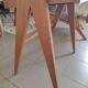 Bureau console vintage pieds compas