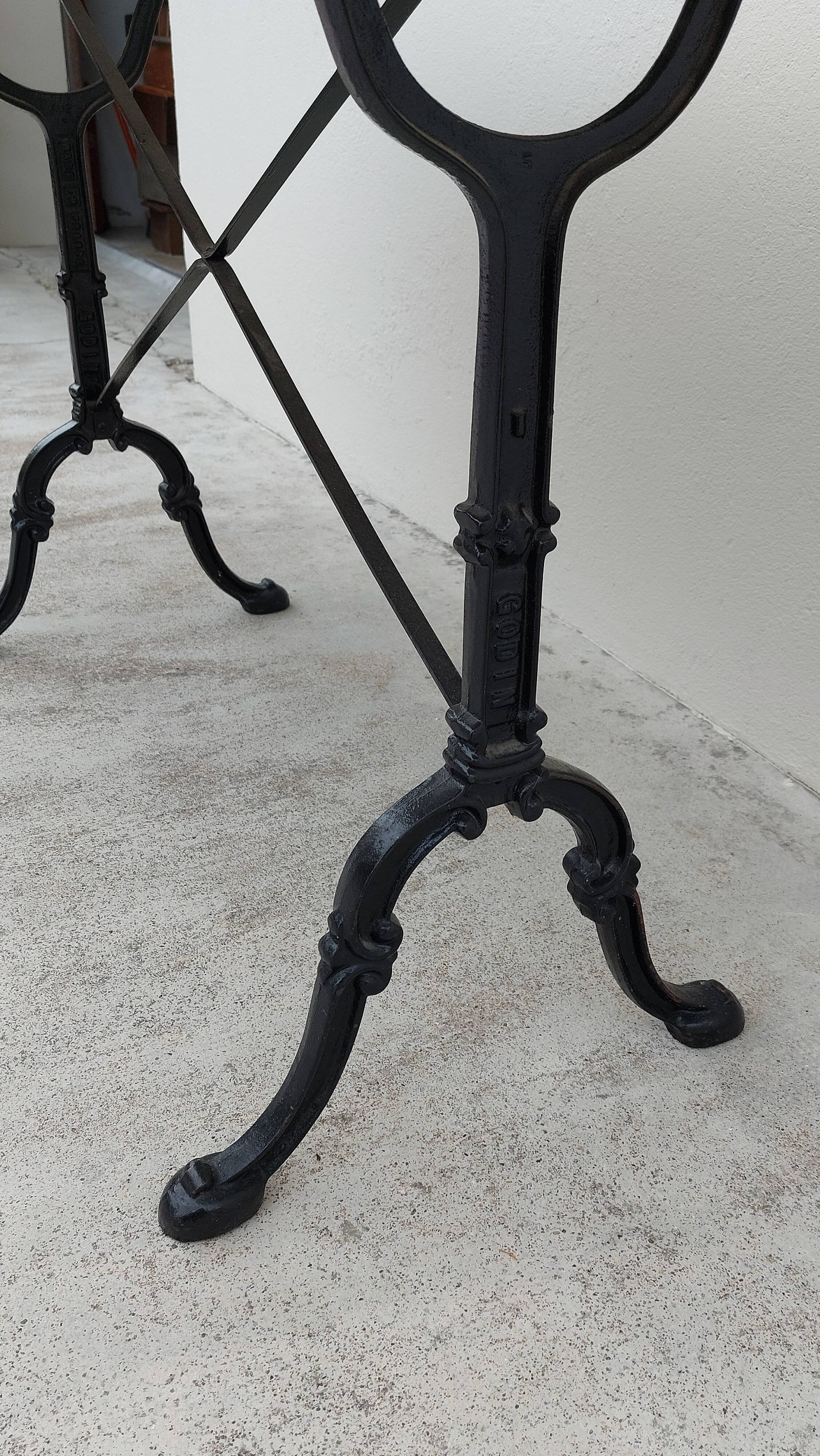 Bistro table restaurant marble godin -1m64