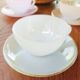 5 harlequin arcopal cups in opaline