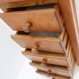 Chiffonnier / commode en bois massif avec 5 tiroirs