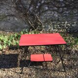 Red vintage coffee table