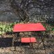 Table basse vintage rouge